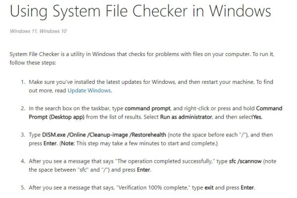 Windows-System-File-Checker